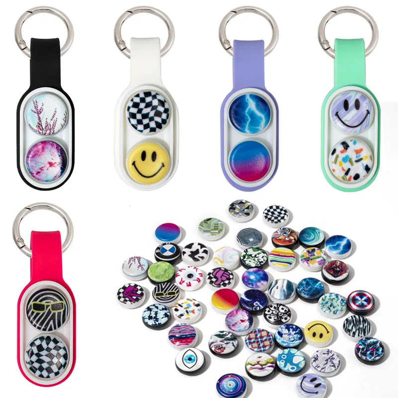 

PopPuck Fidget Hand Spinner Series Elastic Magnet Toys Colorful Decompression Toy Fidget Toys For Adults Kids Christmas Gifts