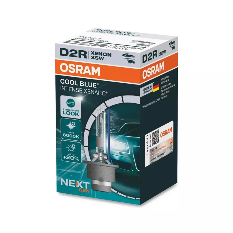 Фото Бесплатная доставка, 1 шт., OSRAM D1S, D2S, D2R, D3S, D4S, D4R, D8S, COOL BLUE INTENSE, XENARC следующего поколения, 35 Вт, 6200K + 150%, светодиодный, сделано в германии №3