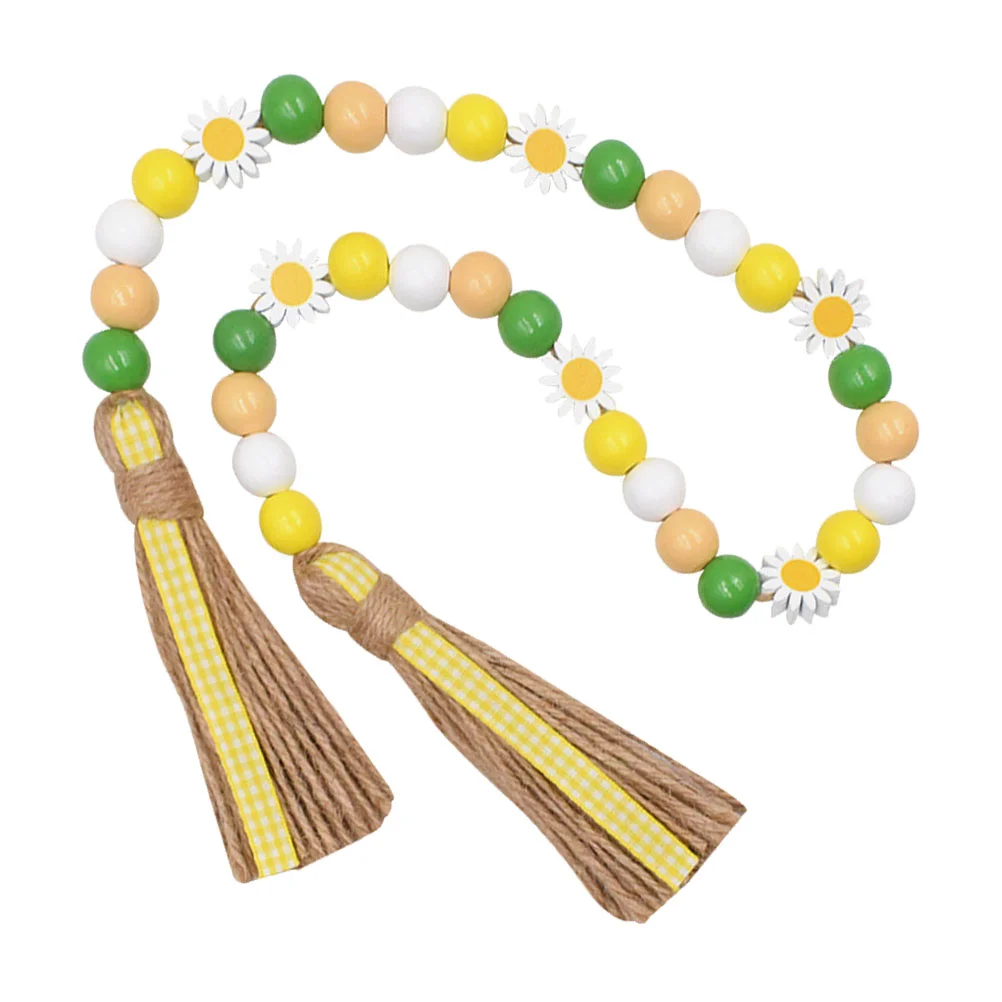 Деревянные бусины подсолнечника весенний декор украшения для дома поднос