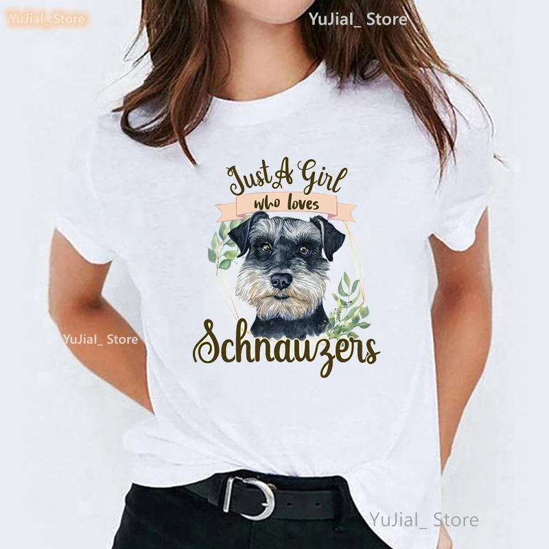 Just A Girl Who Loves Dachshunds/Shih Tzu/Golden Retriever/Pomeranian Print T Shirt Women Kawaii Dogs Pet Tshirt Femme T-Shirt