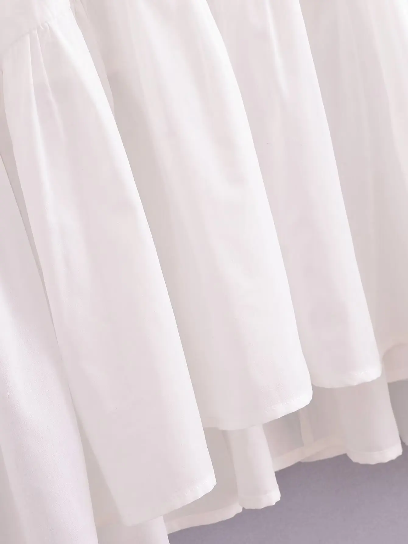 PB &amp ZA женское осеннее новое модное ламинированное платье из поплина для отпуска