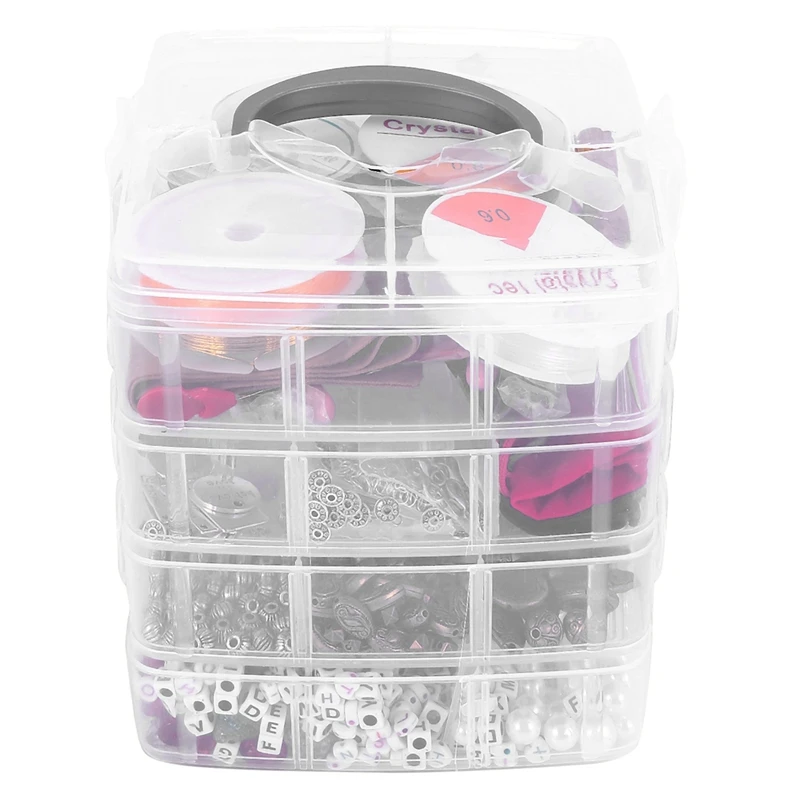 

Jewelry Making Kit, Jewelry Making Supplies Includes Jewelry Beads,Charms, Findings, Beads Wire For Bracelet, Necklace, Earrings