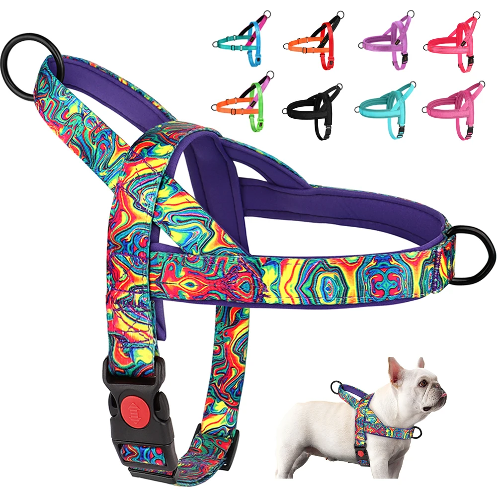 

Nylon Dog Harness No Pull Dog Harnesses Vest Soft Padded Pet Walking Vests Harnesses Durable For Small Medium Large Dogs Pug