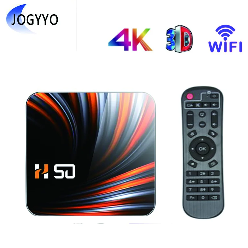 

ТВ-приставка HD 4K Smart TV H50 RK3318 STB Android 10,0 H.265 HDMI-совместимая Двухдиапазонная Wi-Fi четырехъядерная ТВ-приставка 3D Bluetooth медиаплеер
