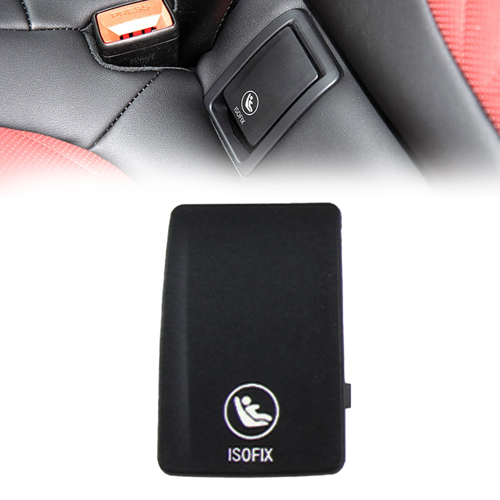 Крышка анкера ISOFIX (заглушка) — прямая замена OEM-детали 52207939540, OEM-деталь 52207948756, подходит для G06 2020-2025, как показано на фото (art.: 3920dba67347b) - 3920dba67347b