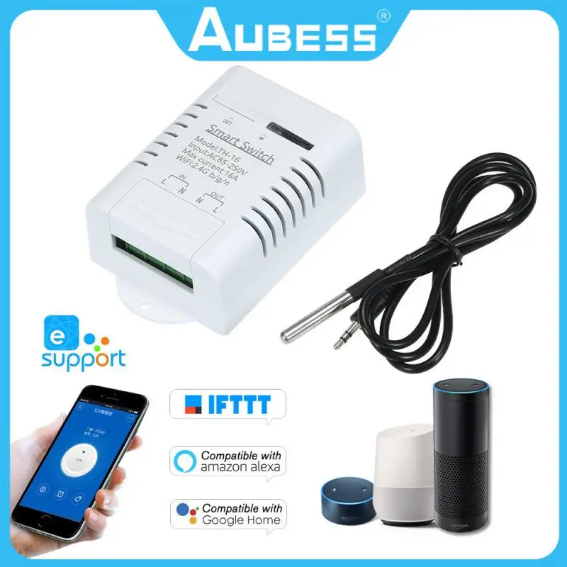 

Умный выключатель температуры Ewelink, Wi-Fi, 16 А, 3000 Вт