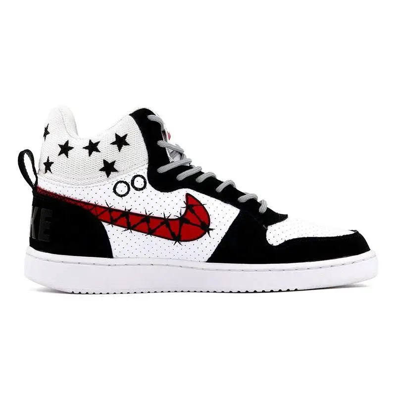 【Настроить】Nike Court Borough Обувь для скейтбординга Мужские кроссовки 838938 -104