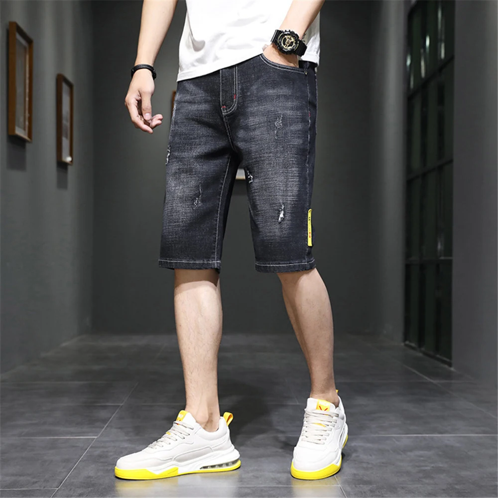 2022 Summer jeans for men Denim Shorts Classic Thin Section Fashion Slim Casual Jeans Shorts Man pants Male trousers