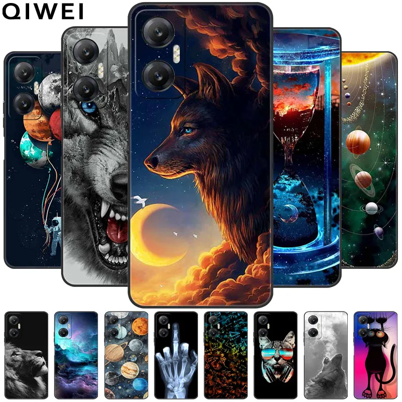 Чехол для Infinix Hot 20 5G, противоударный бампер из ТПУ, силиконовый мягкий чехол для телефона Infinix Hot20 5G, чехол с рисунком волка и Льва X666B