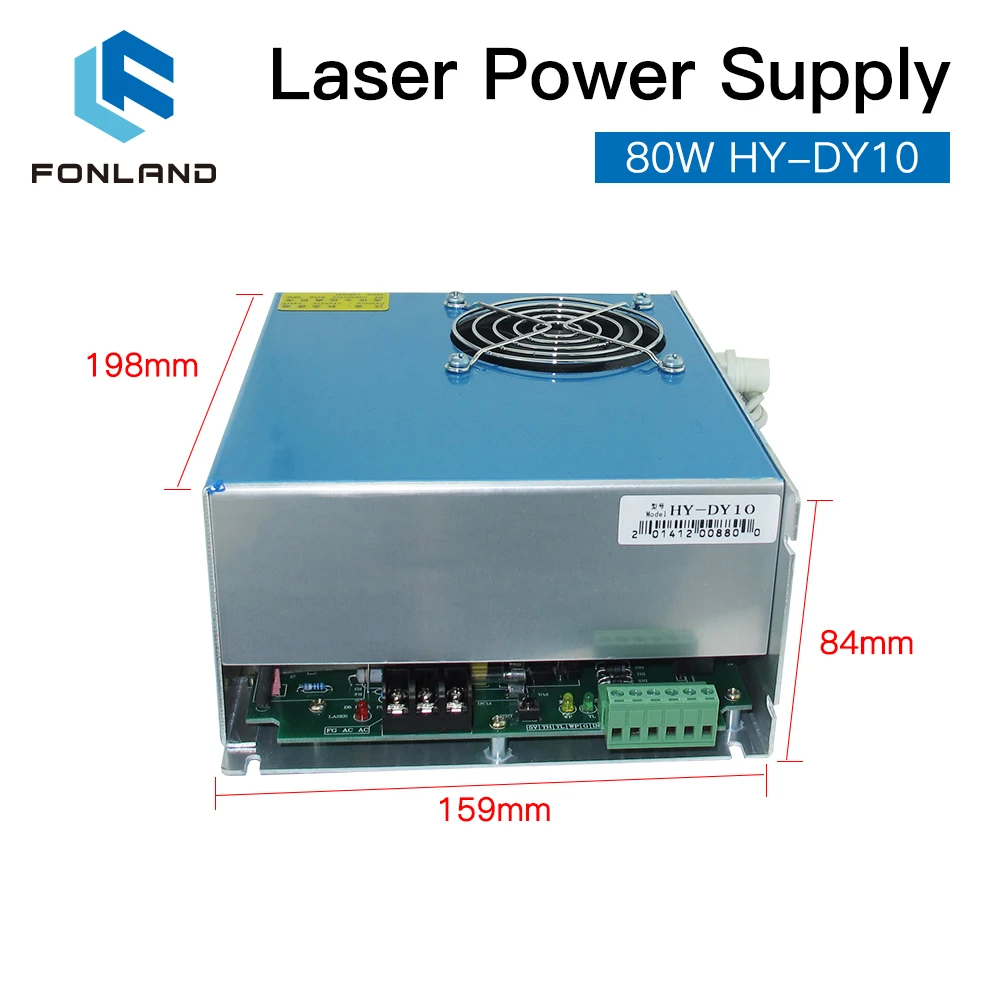 FONLAND DY10 CO2 Laser Power Supply For RECI W1/Z1/S1 CO2 Laser Tube Engraving / Cutting Machine DY Series enlarge