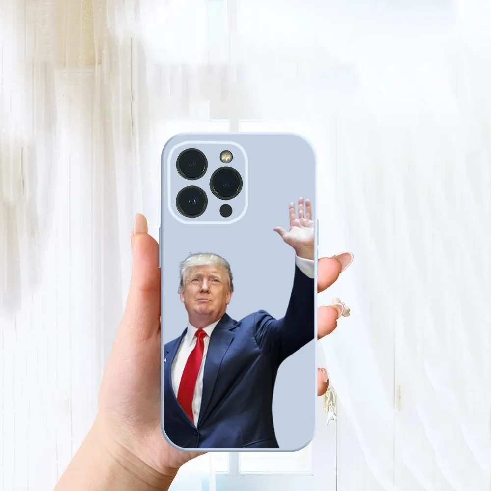 Салют Дональд Трамп Забавный ультра легкий чехол для телефона iPhone 14 13 12 11 Pro Max XS X XR