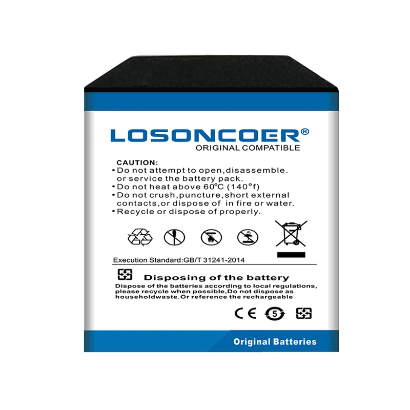 Аккумулятор LOSONCOER 800 мАч X86 для умных часов аккумулятор X01 X01S X02 PW306 A9Plus | Мобильные
