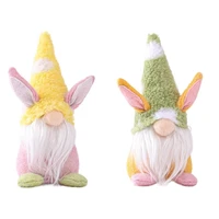 hot 2022 easter table decorations easter bunny gnome ornaments faceless doll elf dwarf plush doll home decor for easter christma