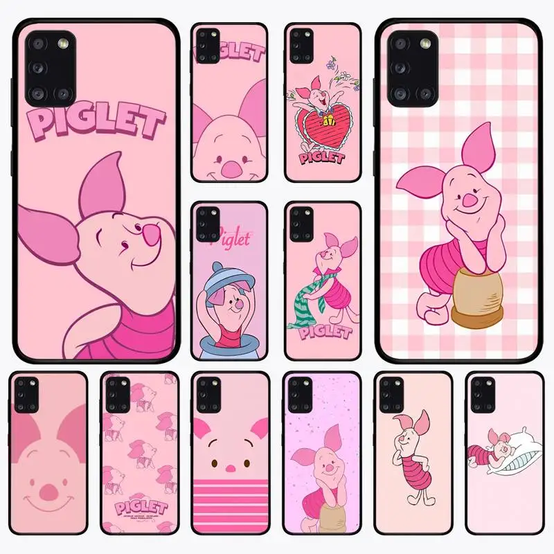 

PPiglet Cartoon Cute Pig Phone Case for Samsung A51 01 50 71 21S 70 10 31 40 30 20E 11 A7 2018