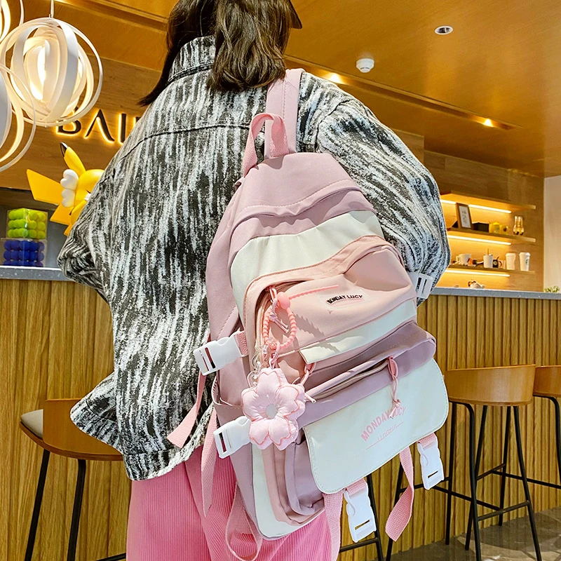 Розовый Брелок С Цветком Сливы И Кисточкой Cordon De Clé Mignon Accessoire Pour Sac À Dos Décoration Voiture