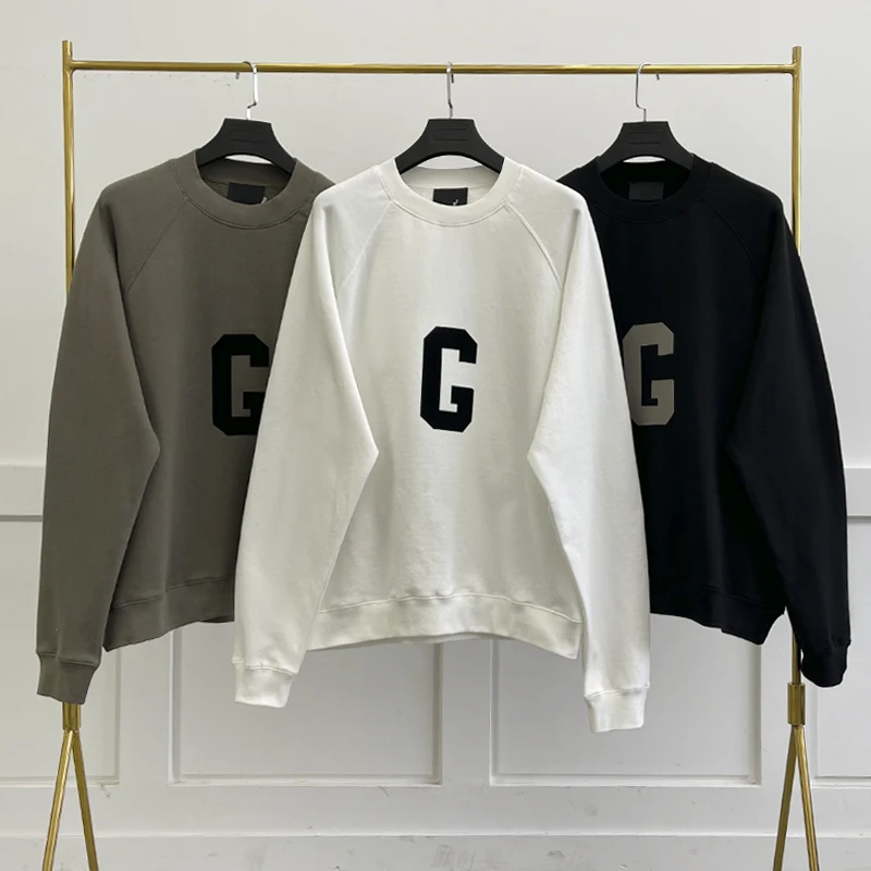 

Season 7 Fw21 Letter Print Crewneck Sweatshirt Unisex Oversized Hip Hop Printed Logo Loose Pullover Men Women