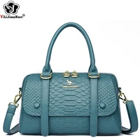 fashion alligator pattern handbag women famous brand shoulder bag female new elegant ladies alligator leather crossbody bags
