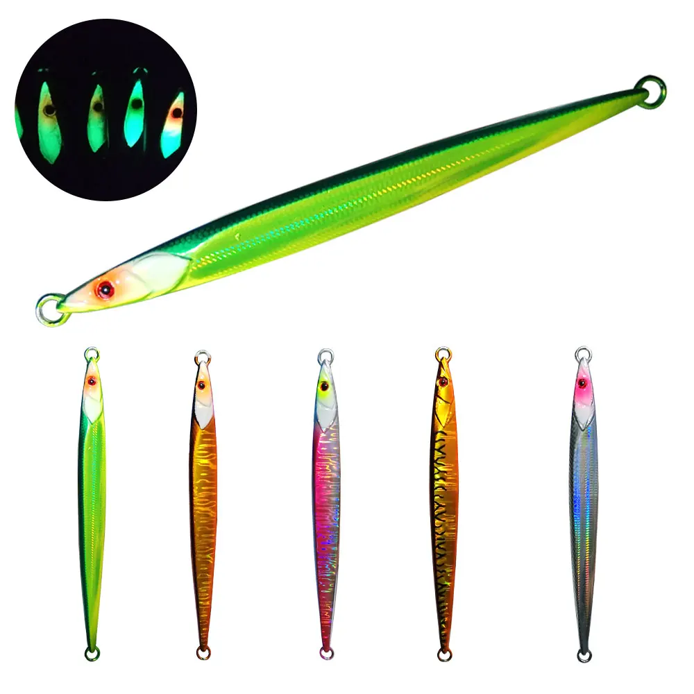 AS Fast Jig Lure Fishing 130g160g180g210g Leurre Metal Vertical Glow Angler Hard Bait Sinking Speed Falling Jigging Pesca Bait