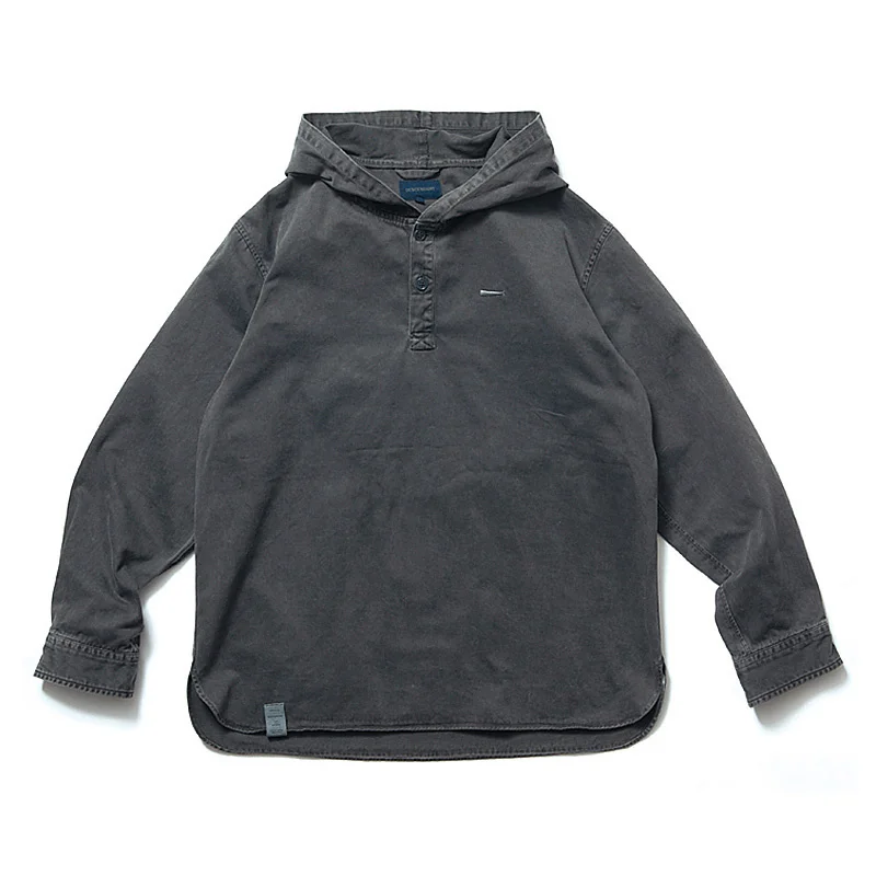 

DCDT Japanese Style DESCENDANT Classic Little Whale Washing And Batik Pullover Sweater Hoodie For Men Women