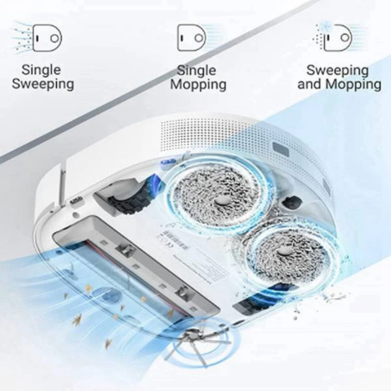 

6Pcs Replacement Spare Parts For Xiaomi Dreame W10 Vacuum Cleaner Washable Mop Cloth Side Brush Cleaning Accessories