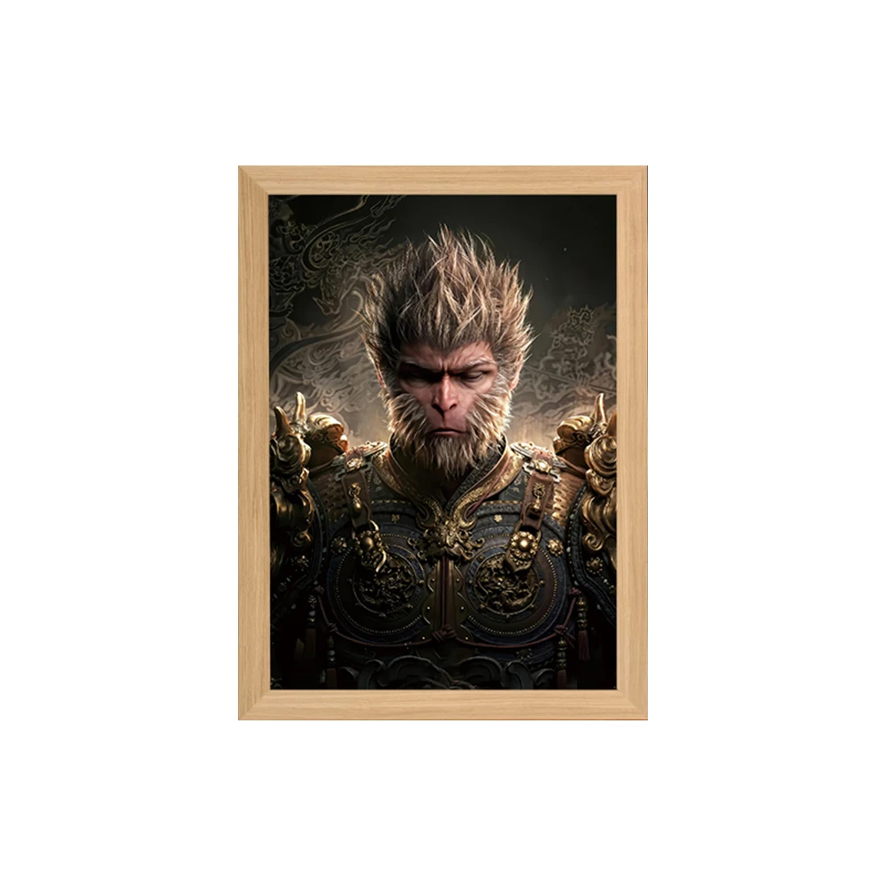 Черная миф Wu Kong китайская игра USB фоторамка освещение 3 цвета Регулируемая