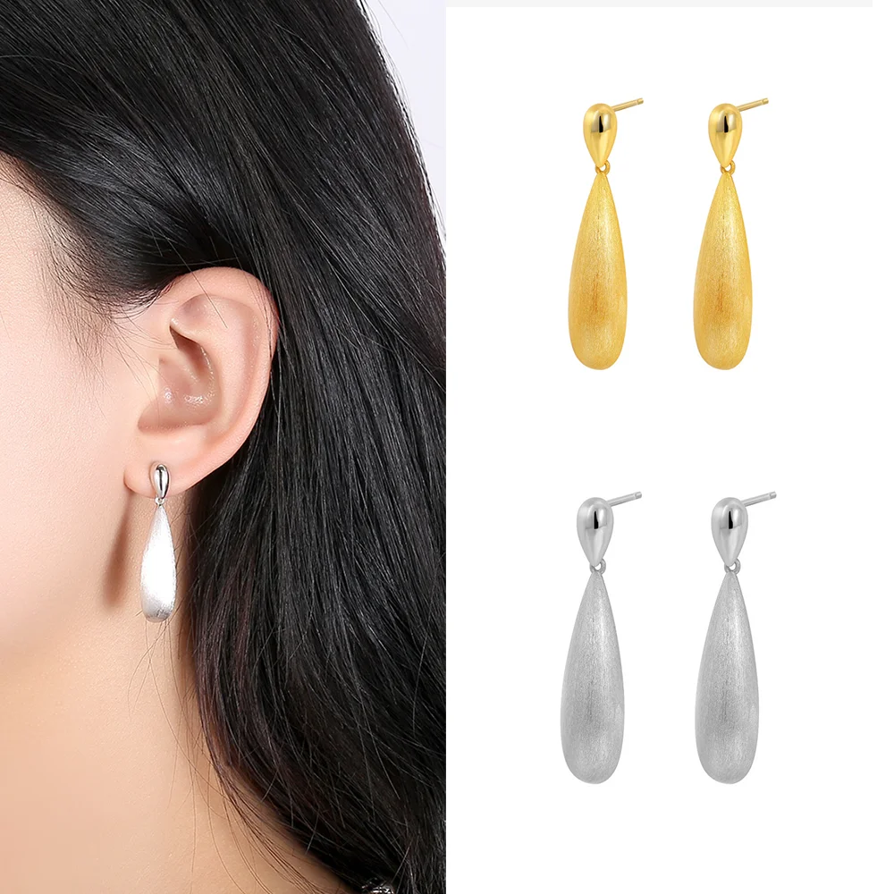 

ELF Water Drop Earrings for Women Simple Design Elegant Jewelry Exquisite Ear Accessories Anniversary Gift Bijoux