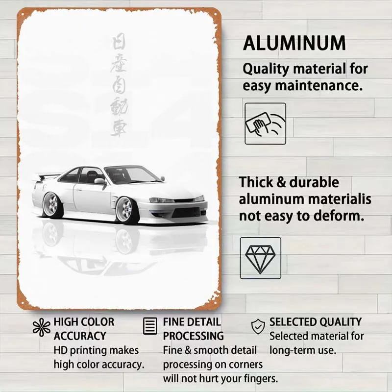 Металлическая вывеска JDM Nissan S14