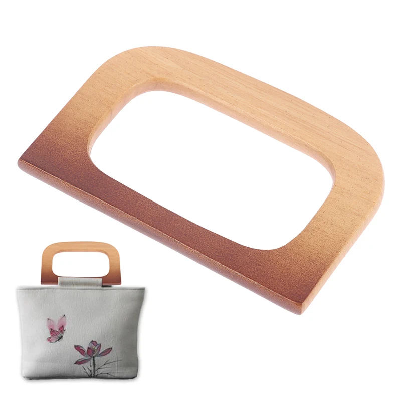 

Handcrafted Wooden Handle Bag Handle Bag Accessories Wooden Root Handle Wooden Circle Handle Straps Rings