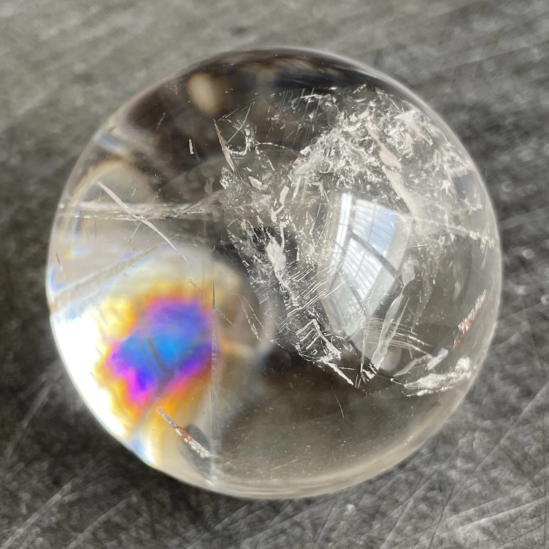 

210g Natural Crystal Ball Tourmaline Sphere Rock Decoration Rough Polished Quartz Stone Healing