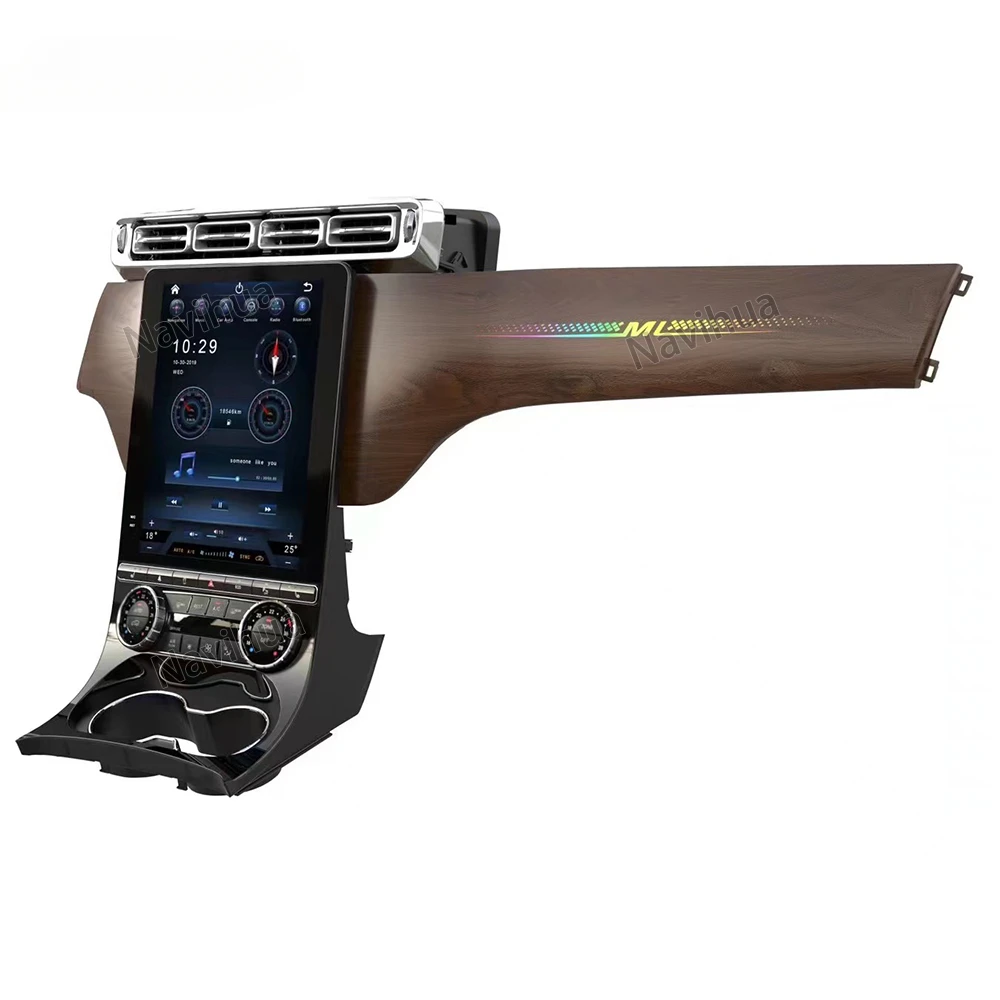 Вертикальный экран в стиле NaviHua для Benz ML250 ML350 ML400 2012-2015 модернизация интерьера