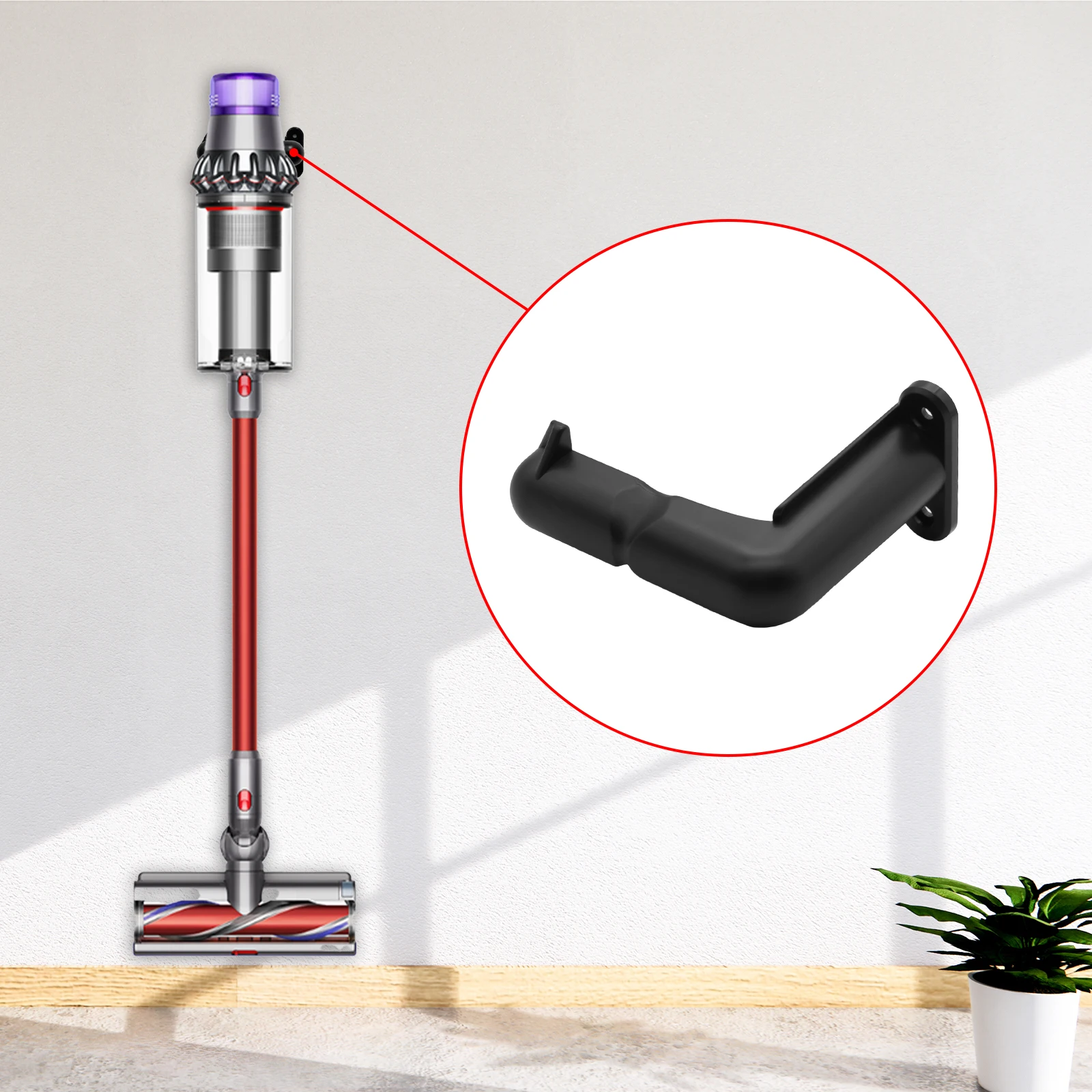 Настенный держатель-подставка универсальный вакуумный кронштейн для Dyson V10 V11 V12