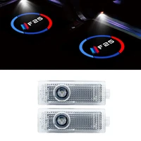 2pcsset led car door welcome light for bmw x3 models f25 logo hd projector lamp auto external accessories laser spot light