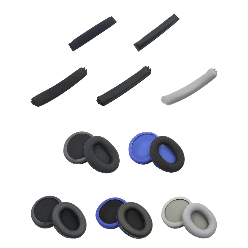 

Replacement Earpads Headbeam for HyperXCloud Stinger Core Headphone Sleeves Headband Ear Cushions Earmuffs