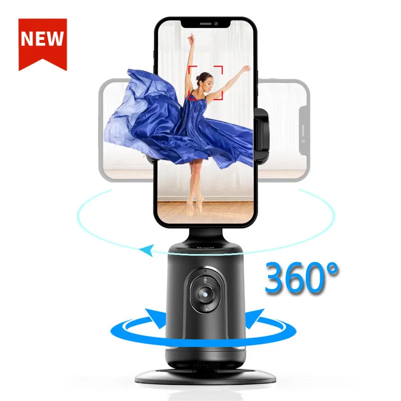 

Auto 360 Face Tracking AI Shooting Gimbal Stabilizer Smart Shoot Robot Cameraman Phone Holder Selfie Stick For Vlog Live Video