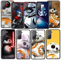 star wars bb8 robot for samsung galaxy s22 s21 s20 ultra plus pro s10 s9 s8 s7 4g 5g soft silicone black phone case fundas coque