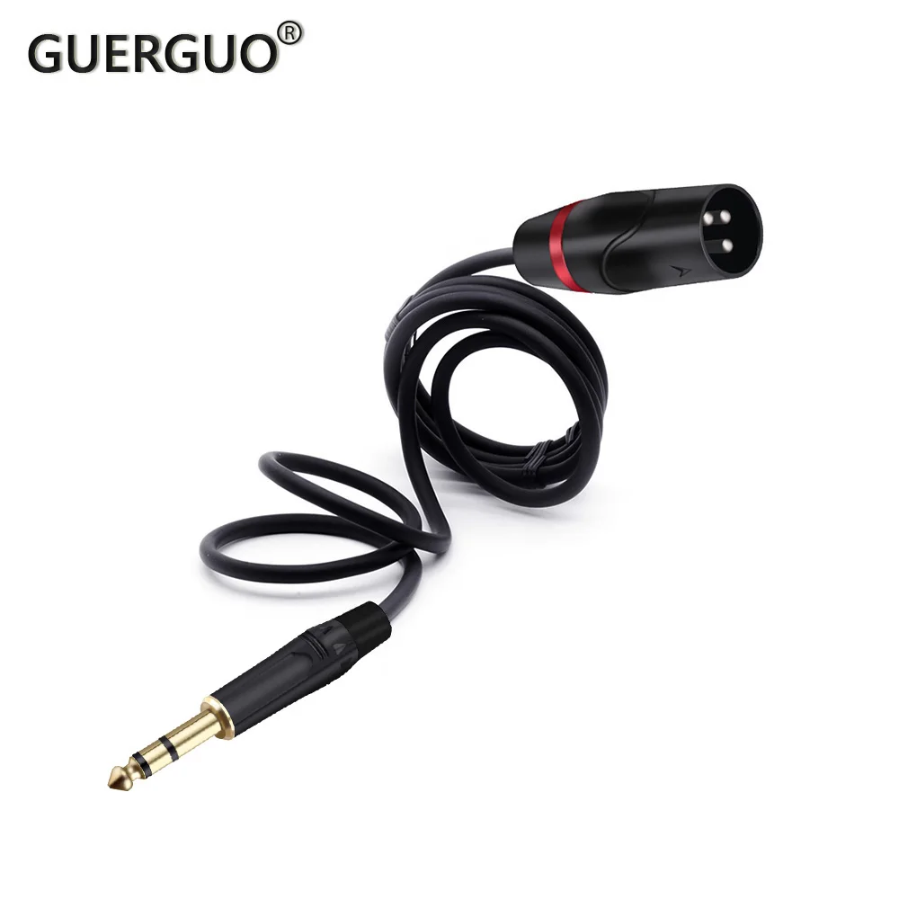 

6,35 мм стерео разъем из цинкового сплава штекер к гнезду XLR 3pin к сбалансированному микрофонному соединительному кабелю четверть дюйма к шнур...