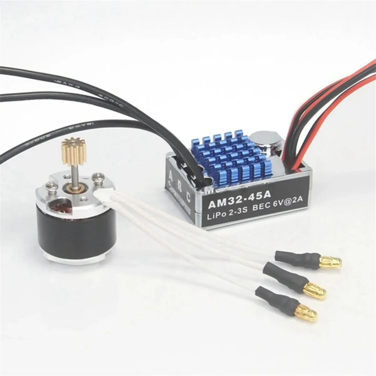 Бесщеточный двигатель ABST 2322 2600KV, регулятор скорости 45A, 7-канальный передатчик-приемник, сервопривод 21г, комплект для радиоуправляемых машин 112 MN82 MN99S MN168 MN78 (art.: 3920dbc3d47eb) - 3920dbc3d47eb