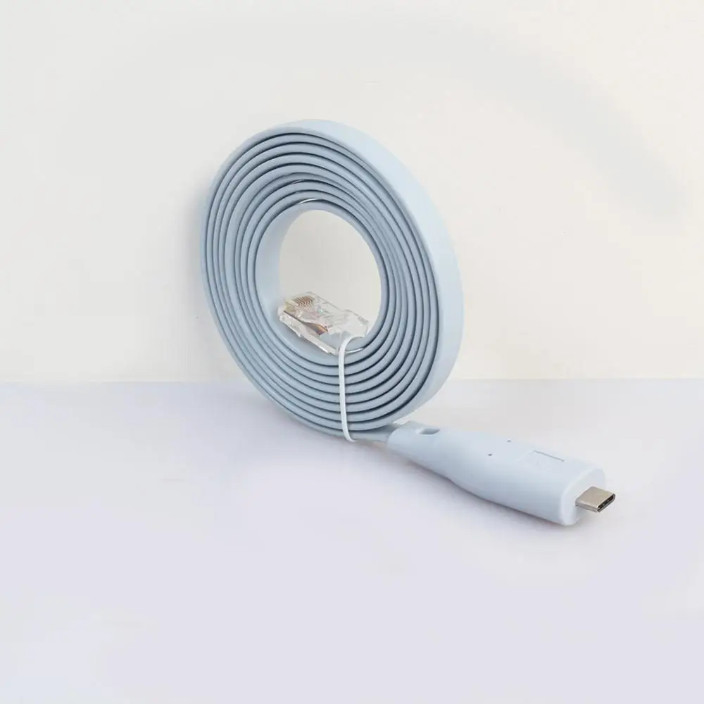 

6 футов USB Тип C RS232 к RJ45 адаптер плоский консольный кабель для маршрутизатора Cisco FTDI ноутбук Настольный компьютер