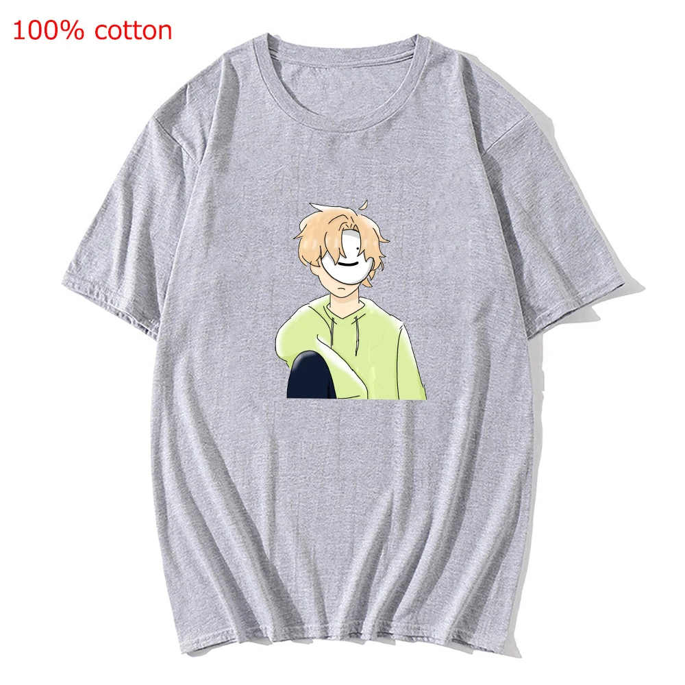 

Женская и мужская футболка с круглым вырезом и принтом