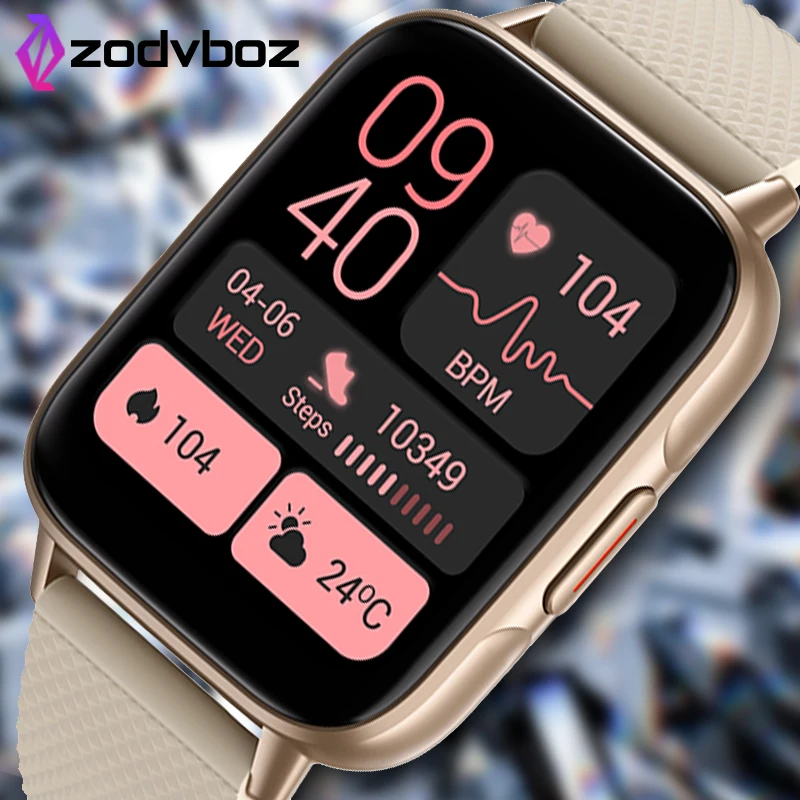 

2022 Смарт-часы с NFC для женщин 1,7 дюймовый полный сенсорный экран пользовательский циферблат звонки мужские водонепроницаемые Смарт-часы для...