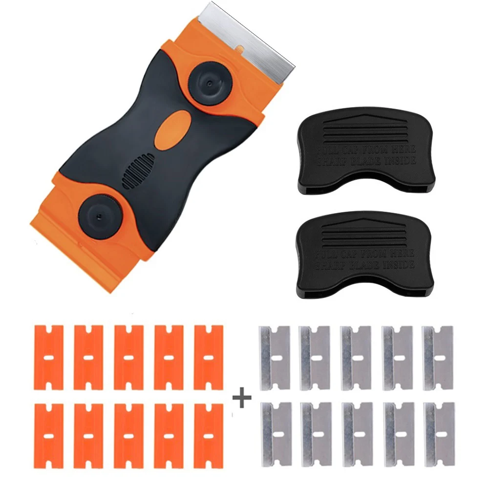 

Tool Scraper Window Blade Clean Double Edge Ergonomic handle Glass Paint Razor Set Sticker Removal High Quality