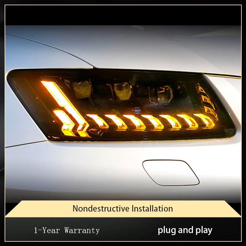 Передние Автомобильные светодиодные лампы для Audi Q5 2008-2018 модификация фар модные