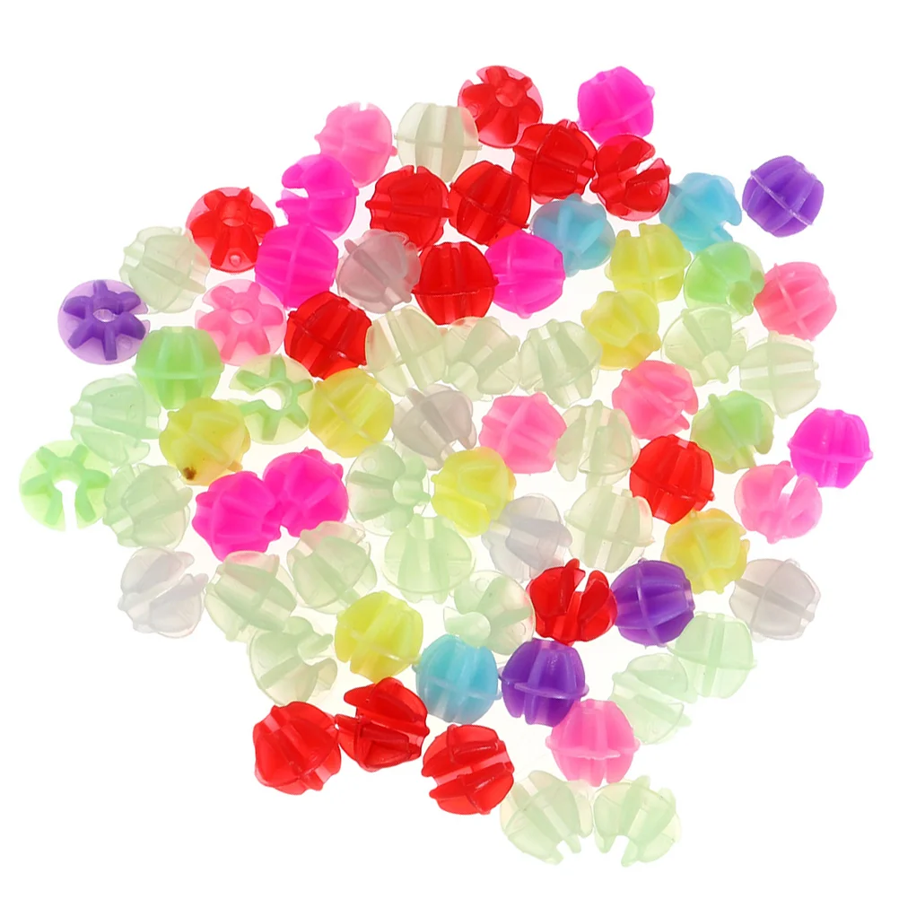 

108 Pcs Beads Kids Reflective Bike Hub Wheel Round Clip Small Decor Spoke Child Accessories