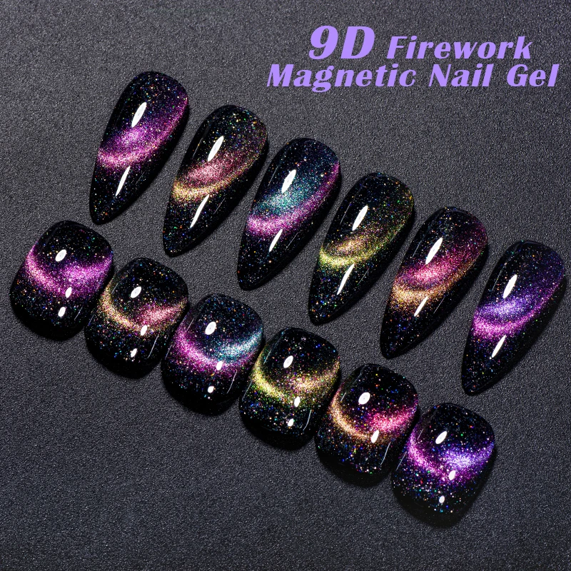 Магнитный Гель-лак для ногтей с эффектом фейерверка 7 мл