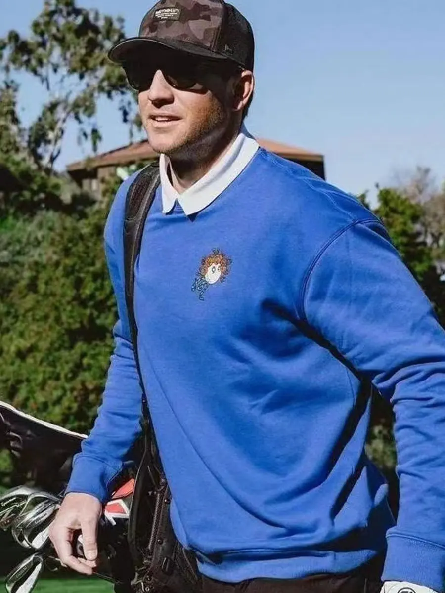 

Korean Golf Loose Sports Round Collar Long -sleeve Shirt Men and Women Fashion Autumn and Winter Sportswear