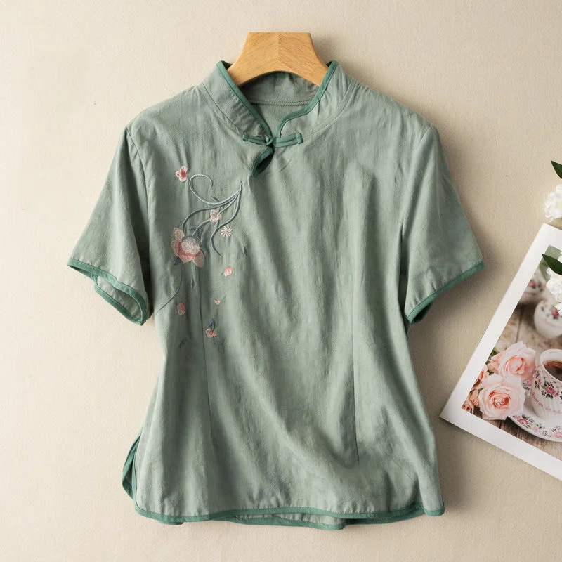Китайские традиционные повседневные свободные женские топы ханьфу в стиле