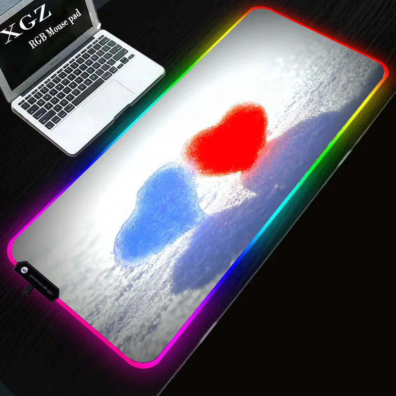 

XGZ Gaming Mouse Pad Large RGB Computer XXL Padmouse Gamer Keyboard Mause Carpet Desk Non-slip Rubber Mat PC Game for Lol Csgo