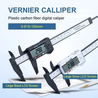 150mm 100mm fiber ruler dial caliper digital carbon vernier electronic lcd micrometer measuring paquimetro gauge depth tools