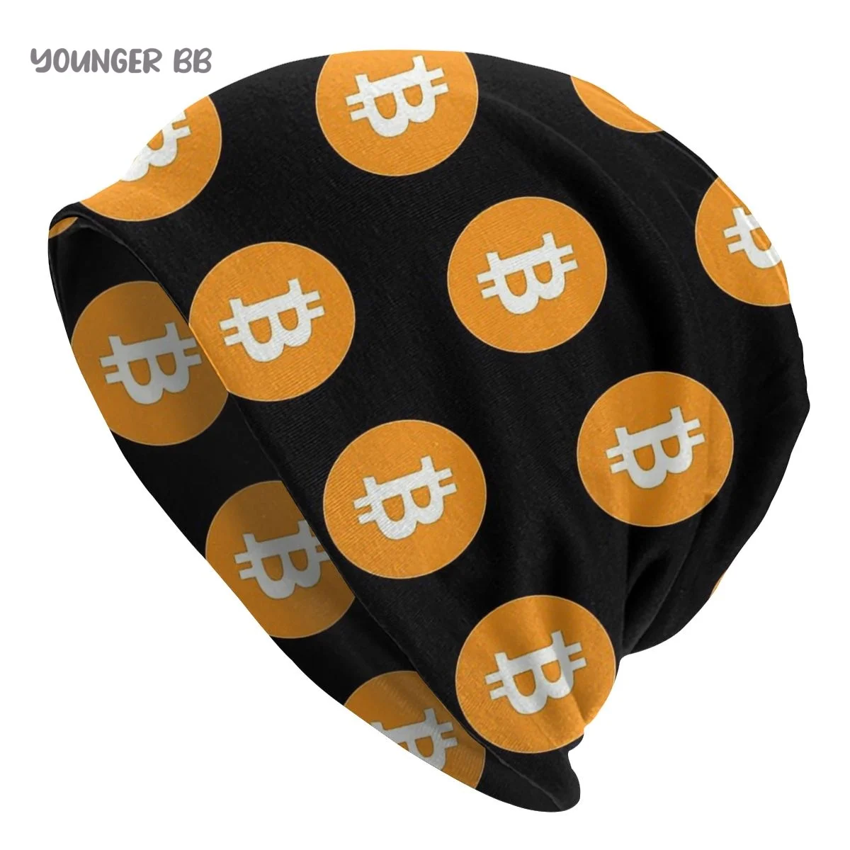 

Bitcoin BTC Men Women's Beanie Hats Bitcoin BTC Crypto Pattern Knitted Hat Hip Hop Earmuff Bonnet Street Skullies Beanies
