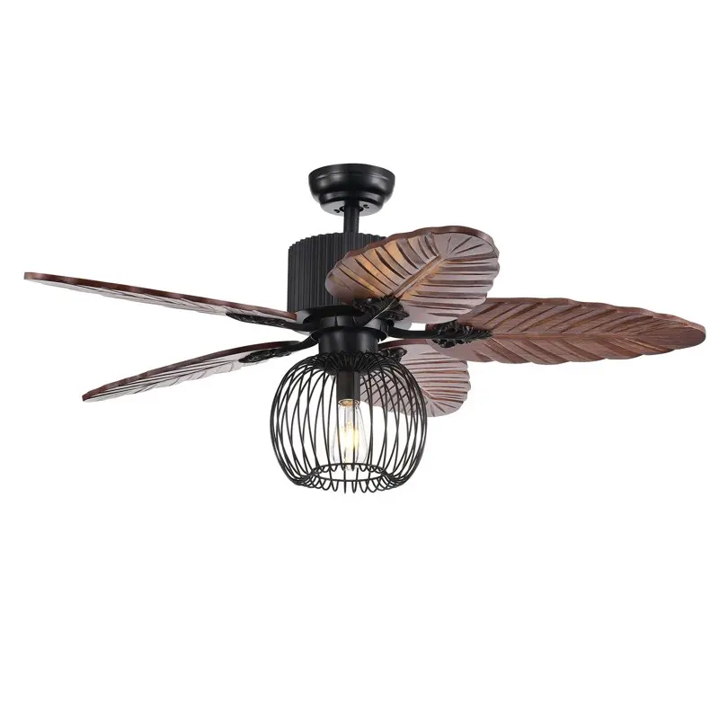 

48-inch Lighted Ceiling Fan & Broad Leaf Blades (remote controlled)